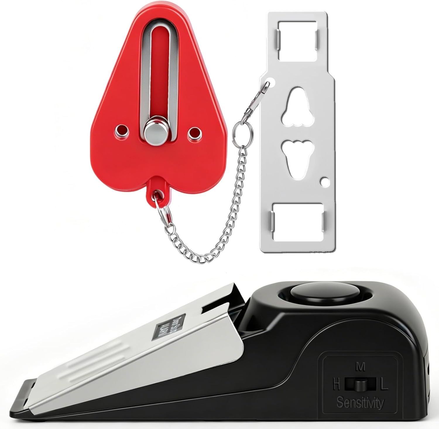 HNHMT Portable Door Lock and Door Stop Alarm Set