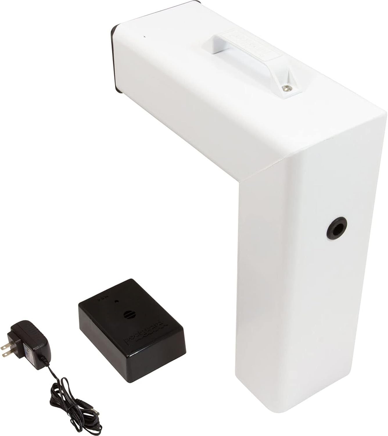 Poolguard PGRM-2 in-ground pool alarm mounted on a pool edge