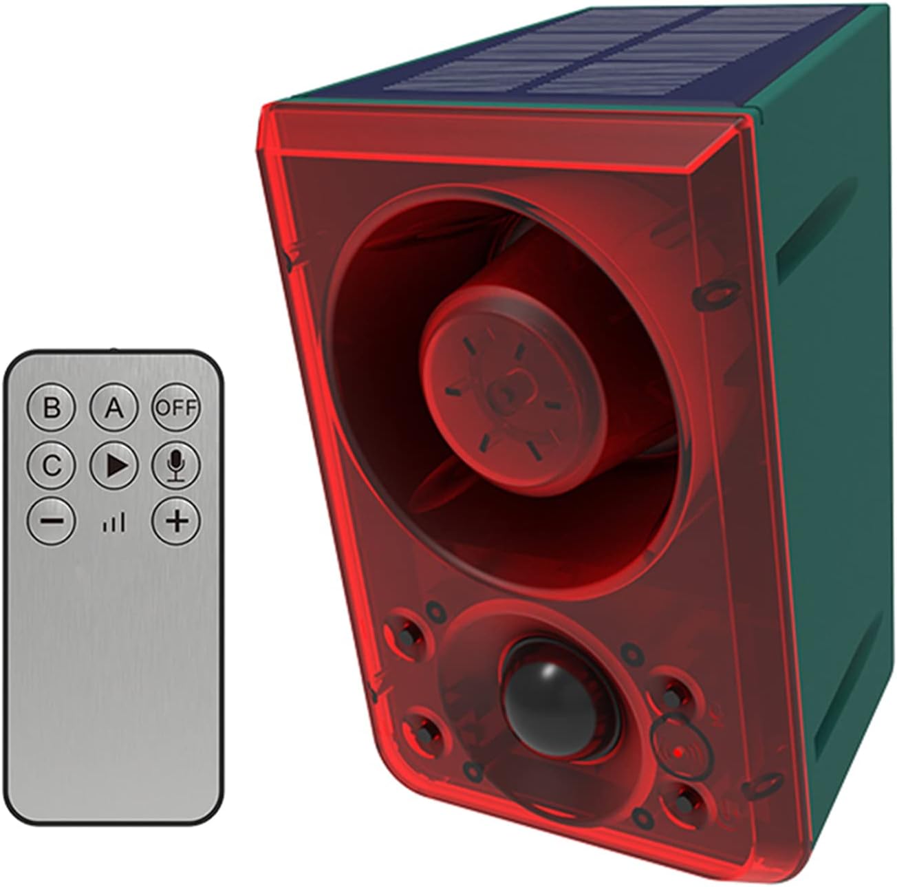 LAFEINA Solar Motion Sensor Alarm with Recorded Sound