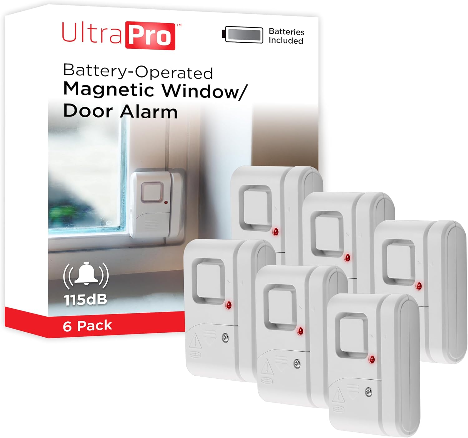 UltraPro window and door alarm six pack