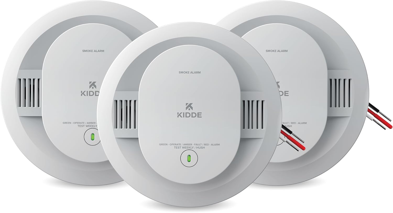 Kidde 20SAR Hardwired Alarm, 3 Pack