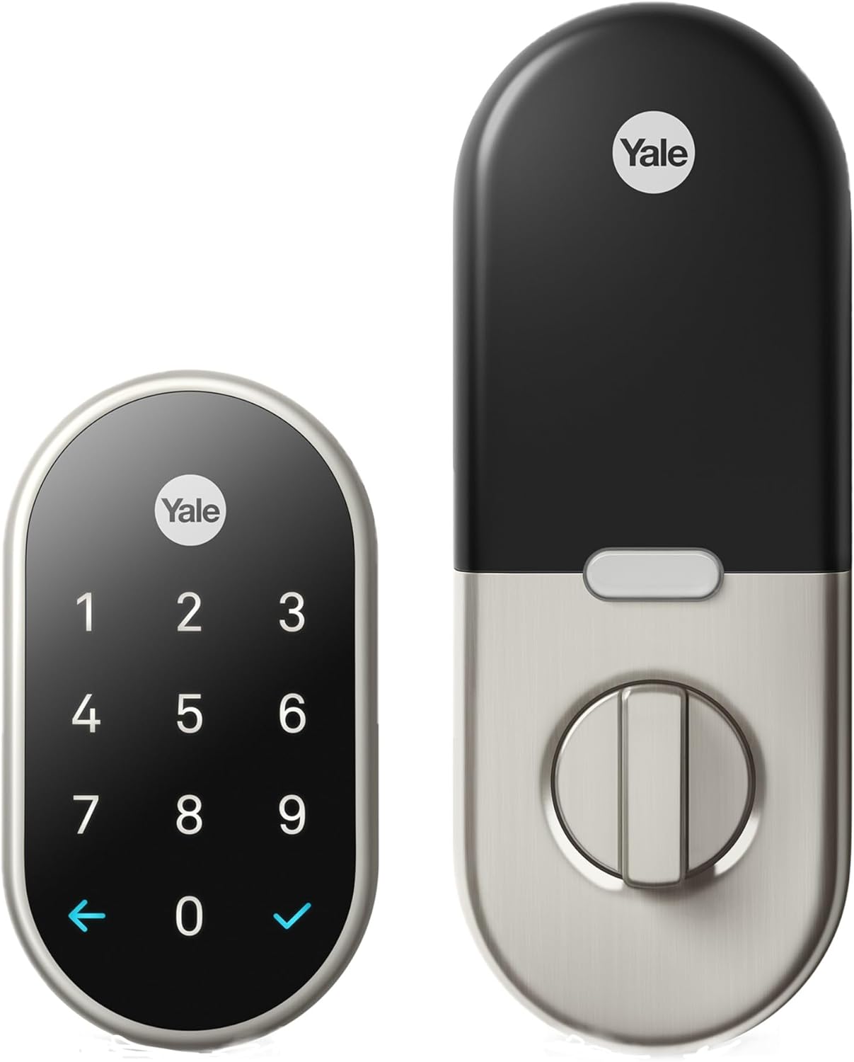 Nest x Yale Lock keypad deadbolt in Satin Nickel